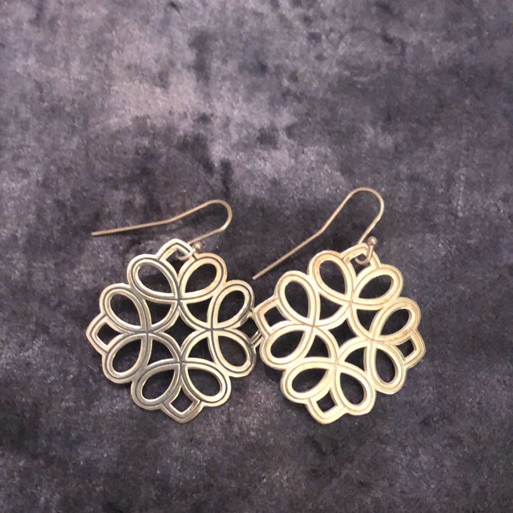 Elegant Sterling Silver Floral Earrings